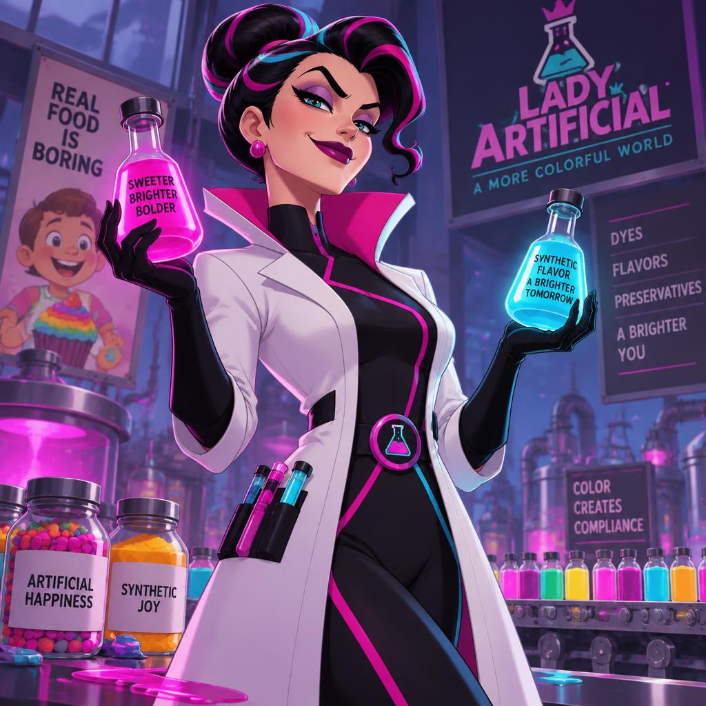 Lady Artificial in her original concept artwork